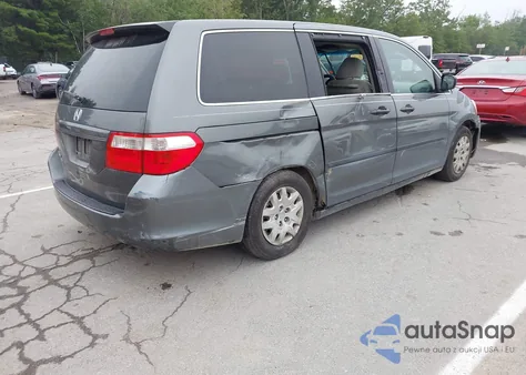 2007 Honda Odyssey Lx z USA, uszkodzony, nr VIN 5FNRL38247B119042